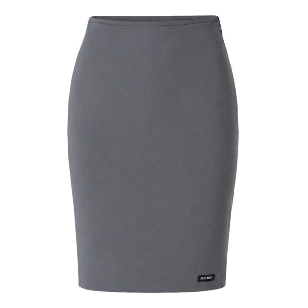 Miu Miu Women Stretch Poplin Skirt